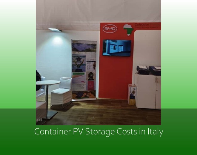 Container PV Storage Costs in Italy